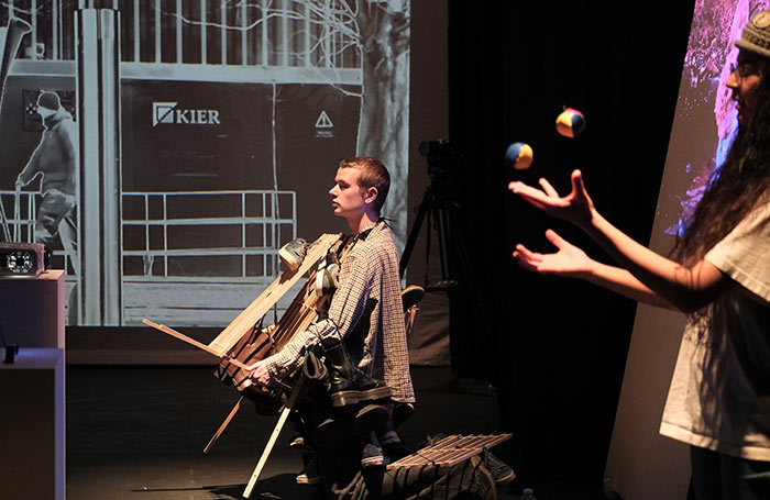 Performers at the Future Flares Festival at Manchester Metropolitan University. Photo: Brian Slater