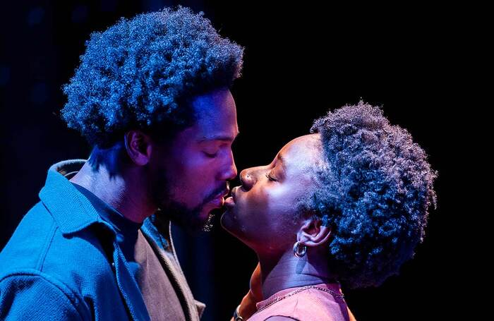 Tosin Cole and Heather Agyepong in Shifters at Bush Theatre, London. Photo: Tristram Kenton