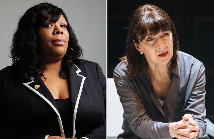 Shakespeare's Globe chief executive Stella Kanu and former Equity president Maureen Beattie are part of a team to secure the meeting. Photos: Christa Holka/Helen Murray