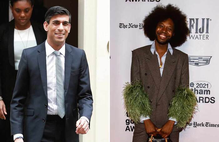 Rishi Sunak and Jeremy O Harris. Photos: Shutterstock