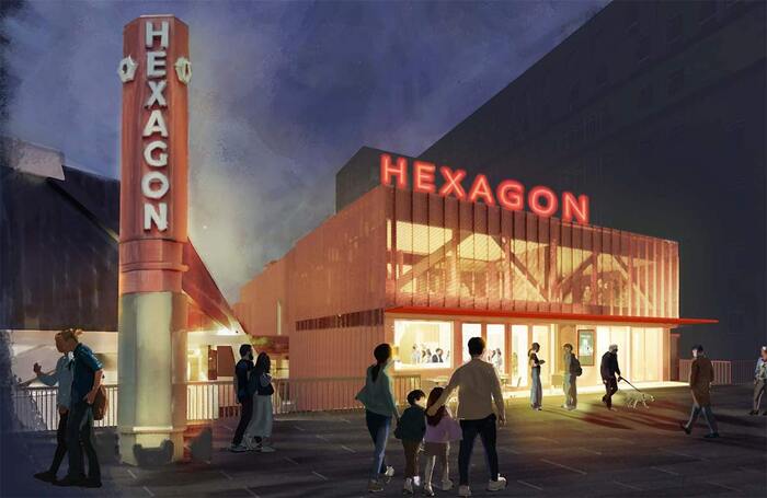 Rendering of Hexagon Theatre's new 300-seat studio in Reading. Photo: Haworth Tompkins