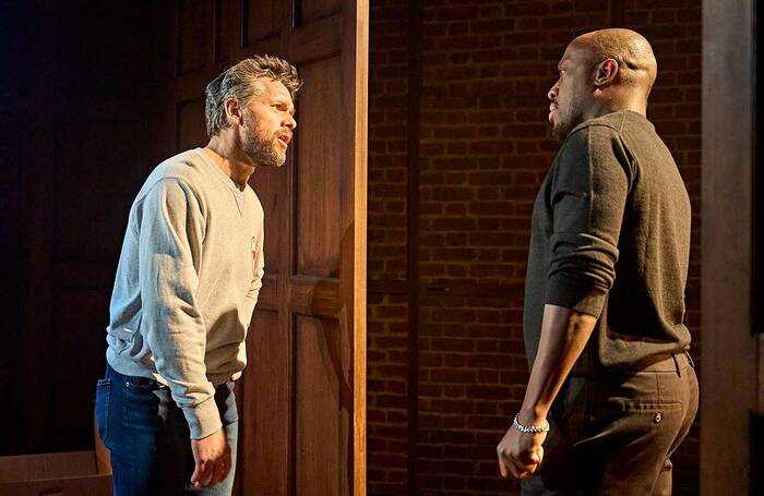 Julian Ovenden and Giles Terera in Power of Sail at Menier Chocolate Factory, London. Photo: Manuel Harlan