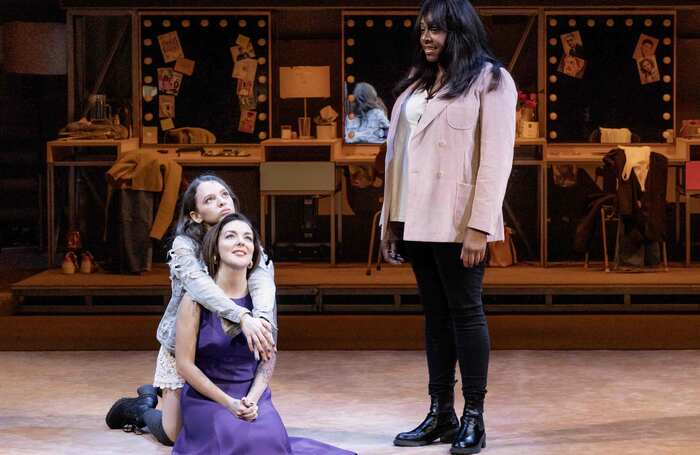 Sheridan Smith, Shira Haas and Nicola Hughes in Opening Night at Gielgud Theatre, London. Photo: Jan Versweyveld