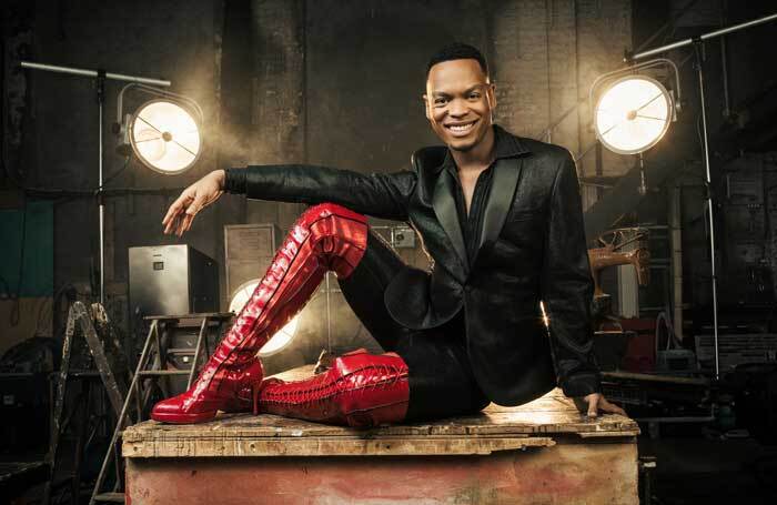 Johannes Radebe in Kinky Boots. Photo: Ollie Rosser