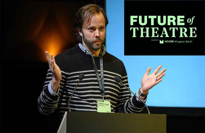 Andrew Ladd, senior product strategist for Ten4 Design, at this year's Future of Theatre conference, in association with Moore Kingston Smith. Photo: David Monteith-Hodge