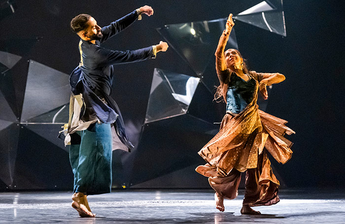 Aakash Odedra and Aditi Mangaldas in Mehek at Sadler's Wells, London. Photo: Tristram Kenton