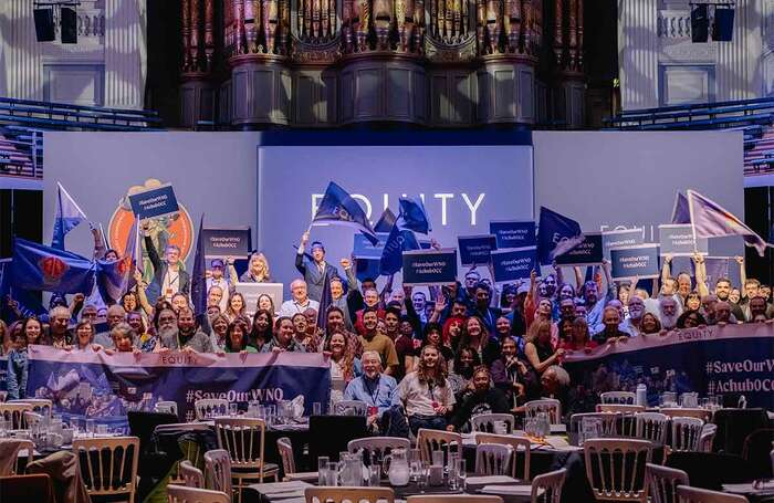 Equity members show their support for the WNO at the union’s annual conference in Birmingham
