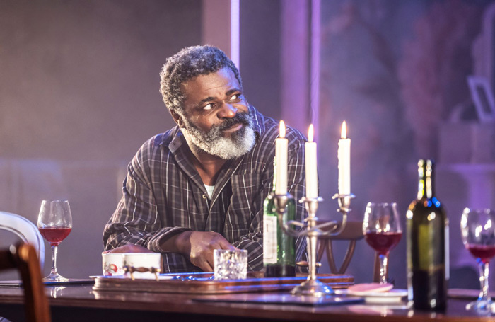 Danny Sapani in Between Riverside and Crazy at Hampstead Theatre, London. Photograph: Johan Persson 