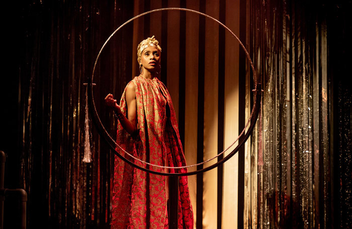 Velile Tshabalala in Sappho at Southwark Playhouse Elephant, London. Photo: Mark Senior