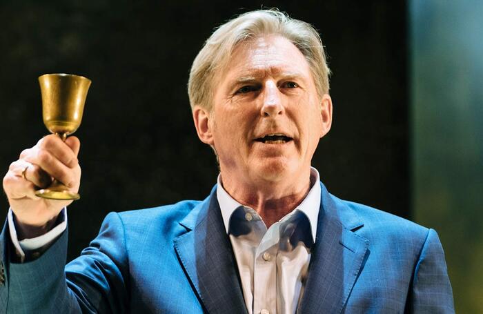 Adrian Dunbar in Hamlet at the Young Vic, London (2021). Photo: Helen-Murray