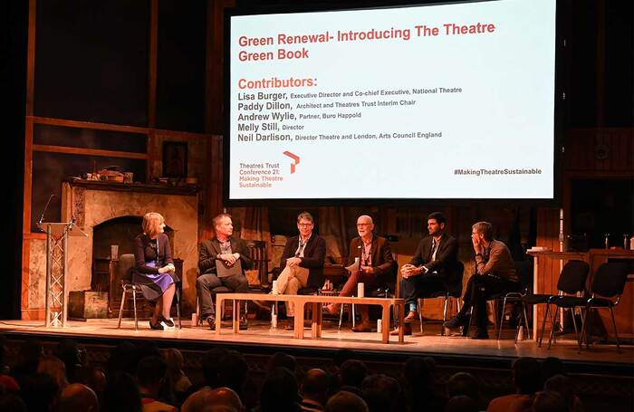 The launch of the first edition of the Theatre Green Book at the Theatres Trust Conference (2021). Photo: Sharron Wallace