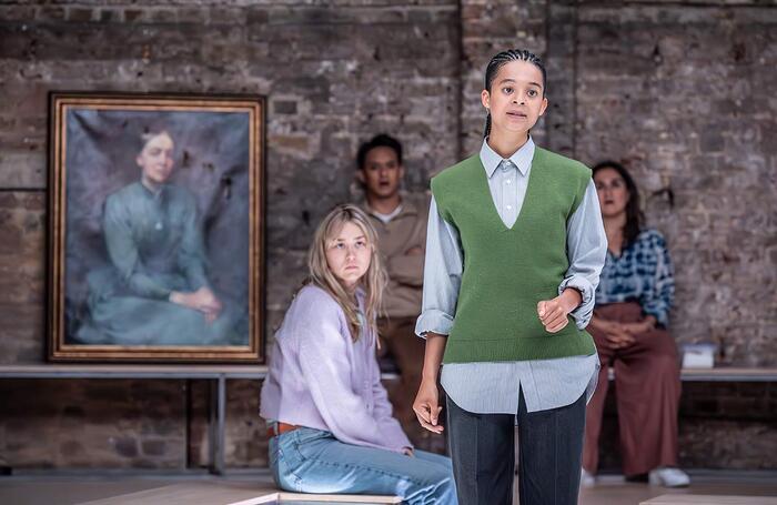Phoebe Campbell in Alma Mater at the Almeida Theatre, London. Photo: Marc Brenner