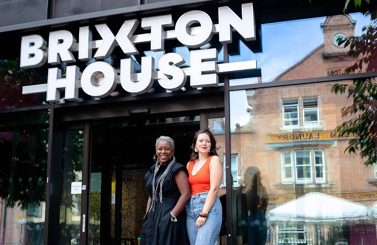 Delia Barker and Ruth Hawkins outside Brixton House. Photo: Toyin Dawudu