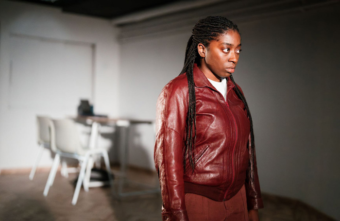 Kadiesha Belgrave in Grud at Hampstead Theatre Downstairs. Photo: Alex Brenner