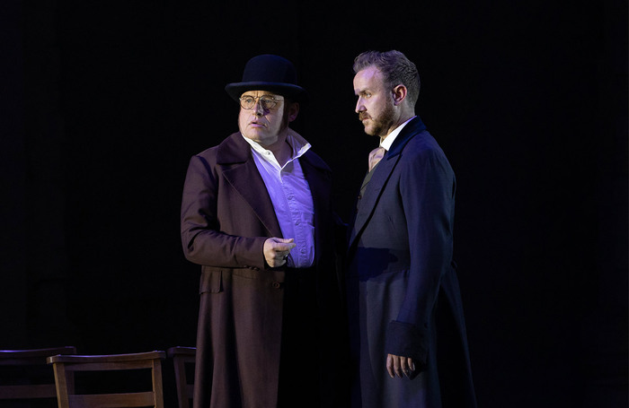 Peter Auty and Julien Van Mellaerts in Edgar Opera Holland Park, London. Photo: Ali Wright
