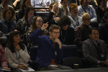 Delegates during a Q&A at Future of Theatre