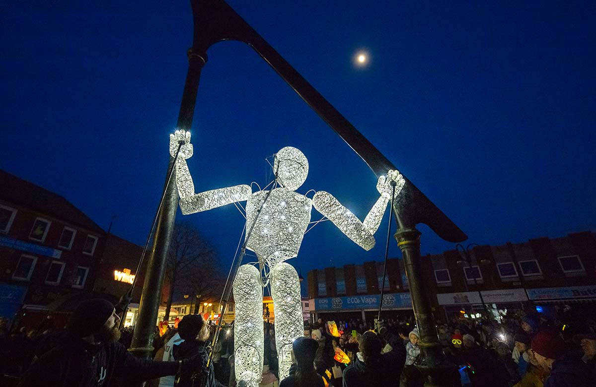 The Light Night Ashfield event. Photo: Lamar Francois First Art 