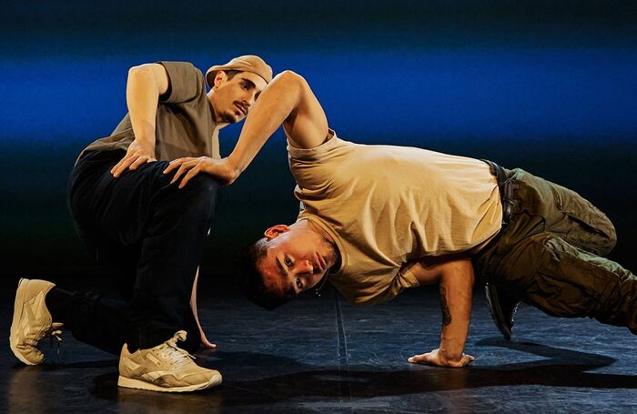 B-boys in Crazy Smooth: In My Body at Queen Elizabeth Hall, London. Photo: Jerick Collantes