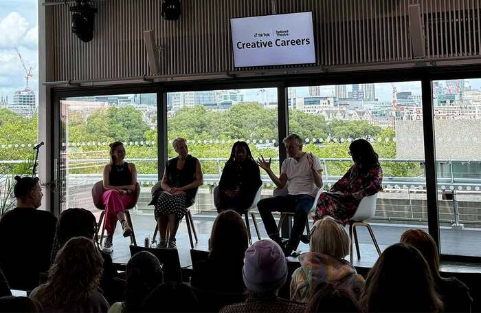 Panel at the National Theatre's Discover Creative Careers workshops