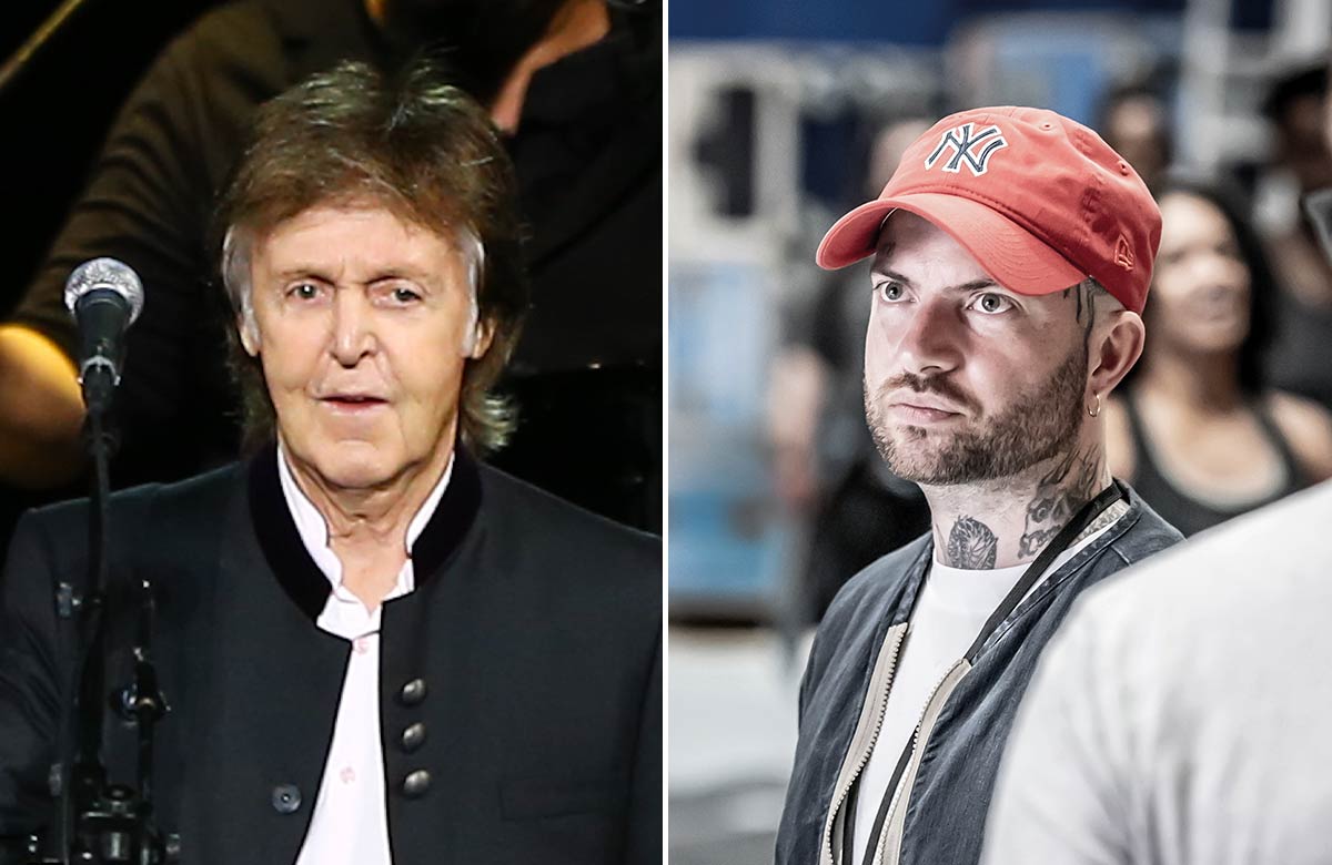 Paul McCartney and Jamie Lloyd. Photos: Shutterstock/Marc Brenner