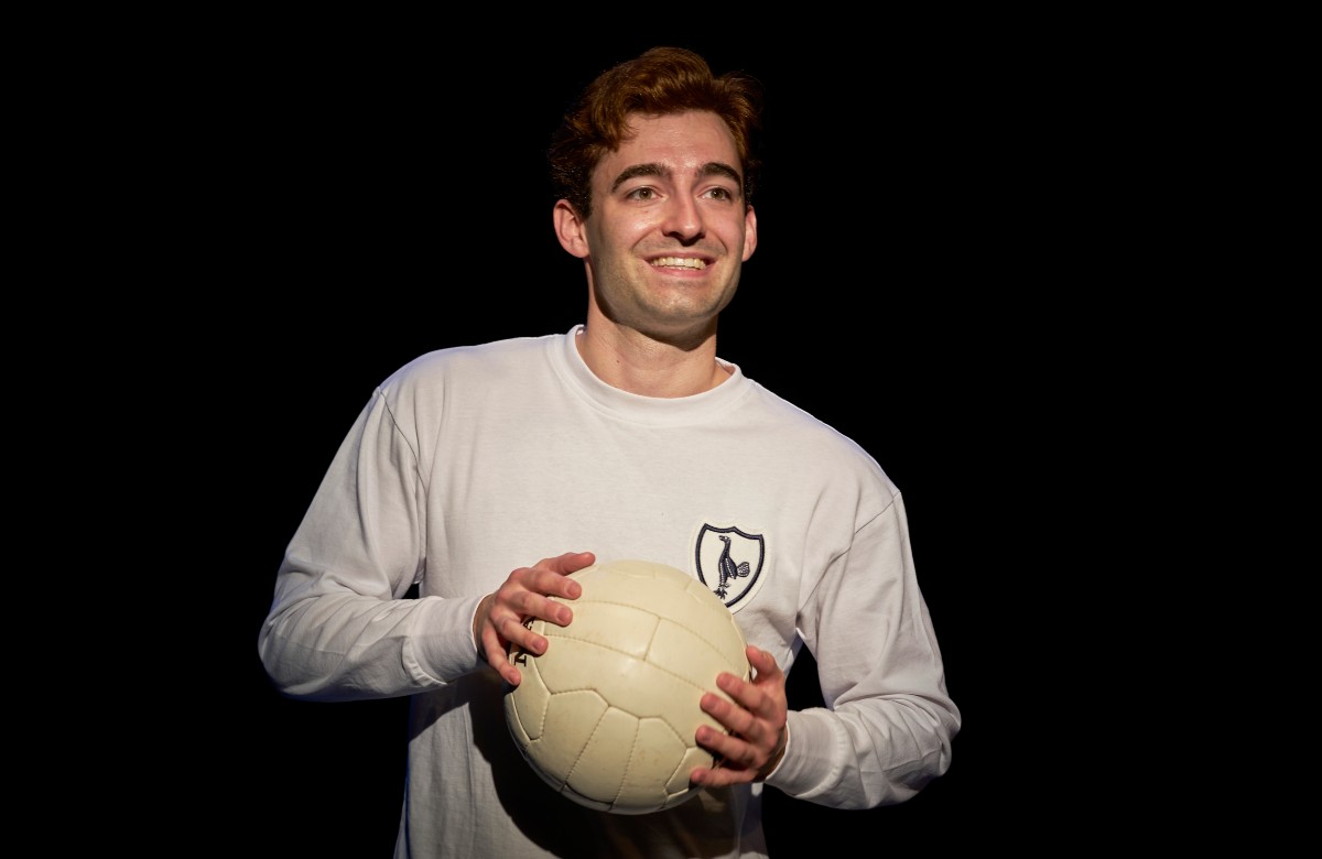 Cal Newman in The Ghost of White Hart Lane at Underbelly Bristo Square, Edinburgh. Photo: Rob White