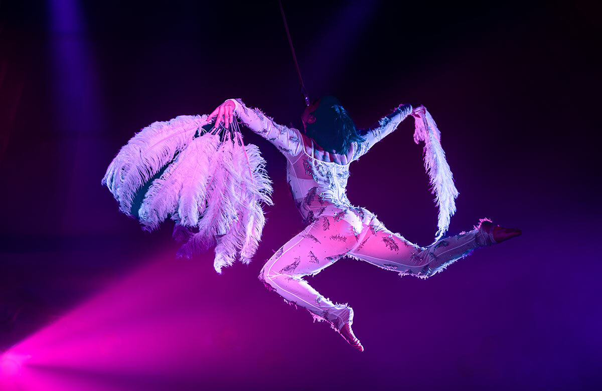 Laura Lloreda in Circolombia: Corazon at Assembly George Square Gardens, Edinburgh. Photo: Michael Poole