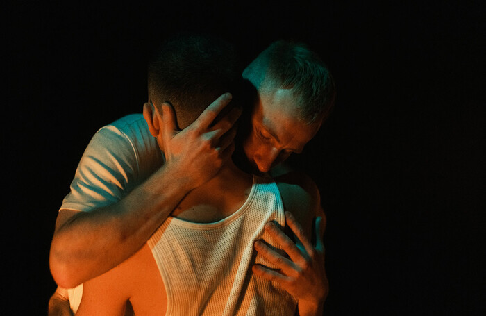 Oliver Chapman and Paolo Pisarra in What Songs May Do... at Assembly @ Dance Base, Edinburgh. Photo: Cave and Sky