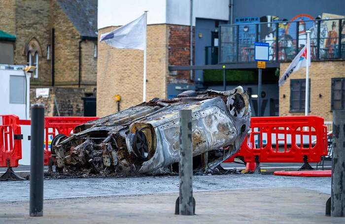 Aftermath of the riots in Sunderland, taken on August 3. Photo: Shutterstock