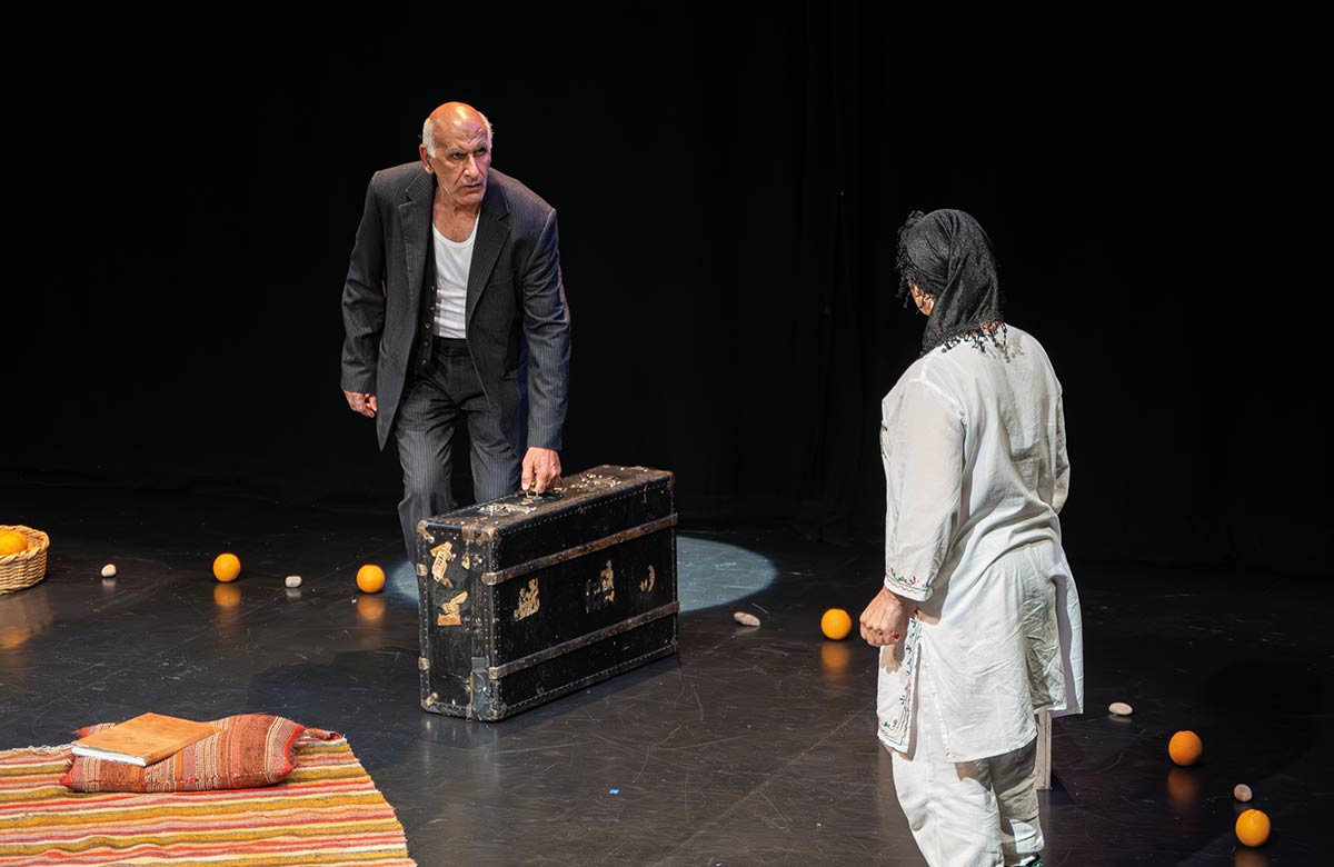 Edward Muallem and Iman Aoun in Oranges and Stones. Photo: Brian Roberts