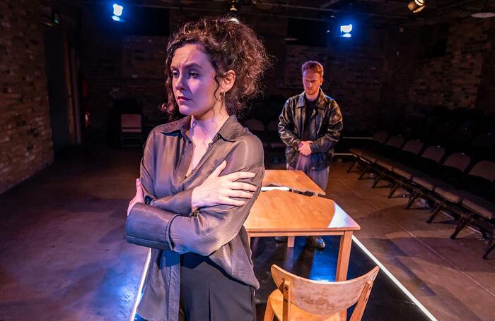 Kate Reid and Marco Young in Utoya at Arcola Theatre, London