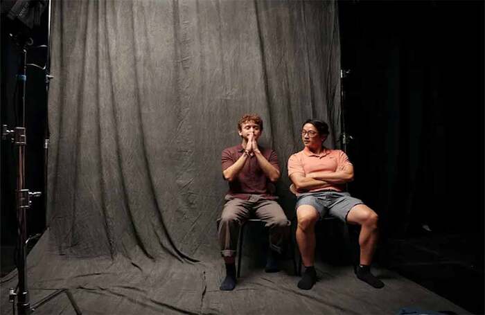 Ephraim Birney and Eric Elizaga in The Book of Mountains and Seas at the Pleasance Courtyard, Edinburgh. Photo: Blumenfield McCollum