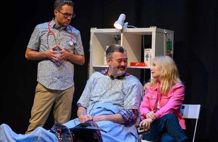 Grant Stott, Jordan Young and Gail Watson in Chemo Savvy at Gilded Balloon at the Museum, Edinburgh. Photo: Steve Ullathorne