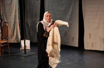 Julia Tarnoky in The Shroud Maker at Pleasance Dome, Edinburgh. Photo: Ines Marques