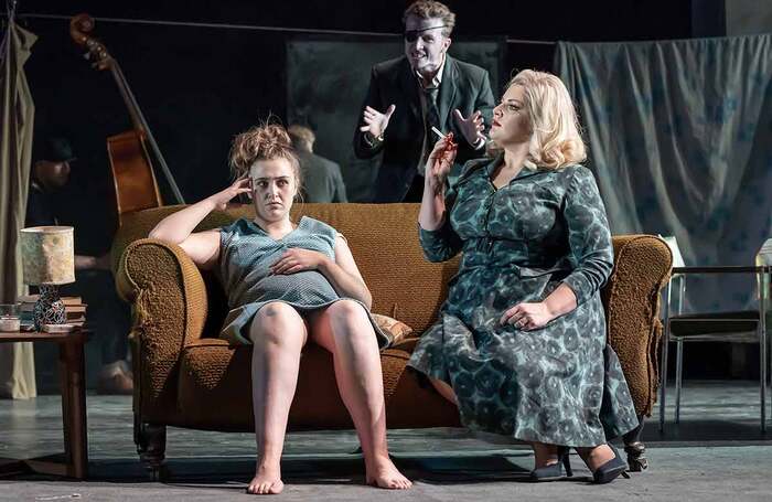 Gemma Dobson, Tom Varey and Jodie Prenger in a 2019 production of A Taste of Honey. Photo: Marc Brenner