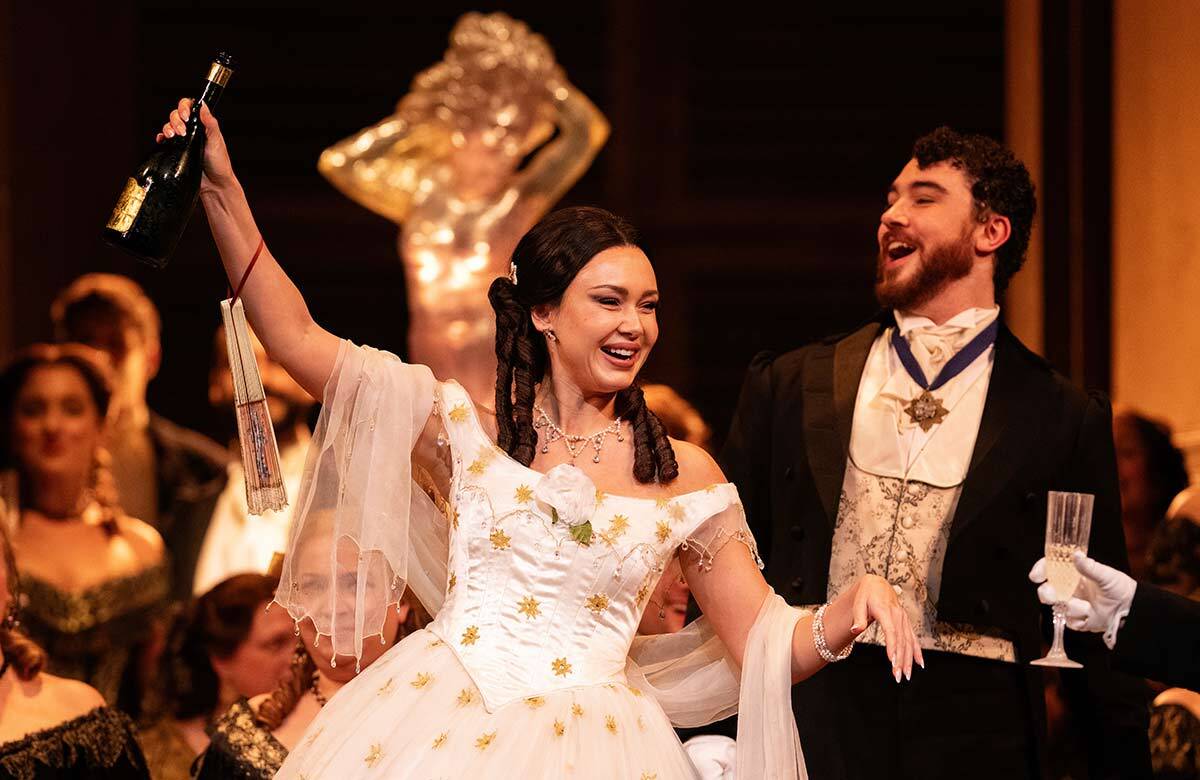 Aida Garifullina in La Traviata at the Royal Opera House. The Arts Council singled out the Royal Opera for investing significantly in audience data collection. Photo: Camilla Greenwell