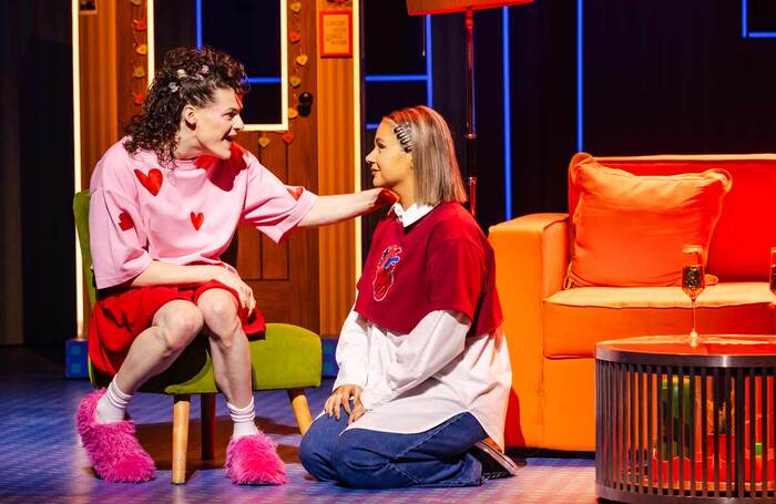 Jo Foster and Leesa Tulley in Why Am I So Single?, at the Garrick Theatre, London. Photo: Danny Kaan