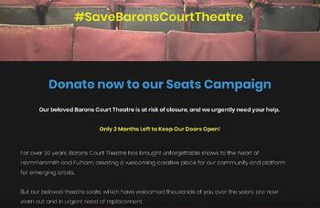 London's Barons Court Theatre facing closure without funding boost