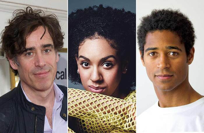 Stephen Mangan, Pearl Mackie and Alfred Enoch. Photos: Piers Allardyce/Rachell Smith