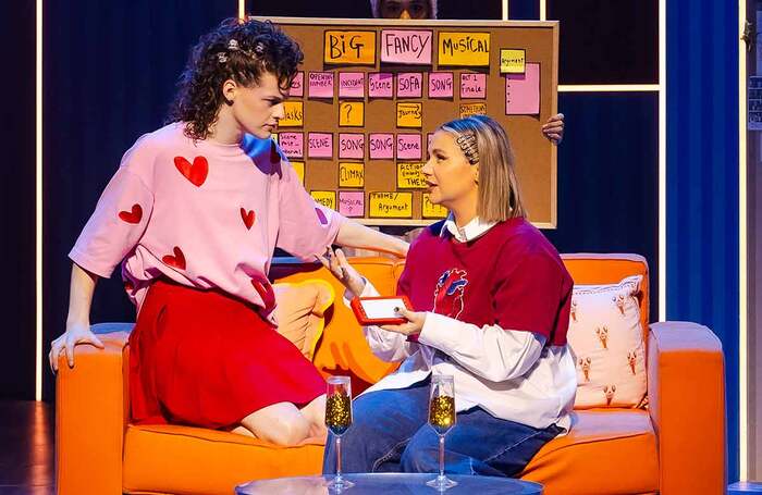 Jo Foster and Leesa Tulley in Why Am I So Single? at the Garrick Theatre, London. Photo: Danny Kaan