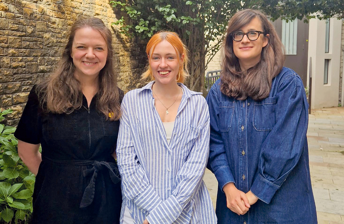 Artistic director Helen Matravers, assistant producer Abigayle Bartley and senior producer Kate Bradshaw