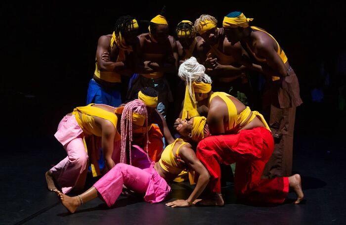 The cast of The QDance Company: ReINCARNATION at the Queen Elizabeth Hall, Southbank Centre, London. Photo: Hervé Veronese