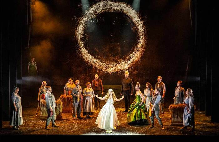 Cast of English Touring Opera's The Snowmaiden at Hackney Empire, London. Photo: Richard Hubert Smith