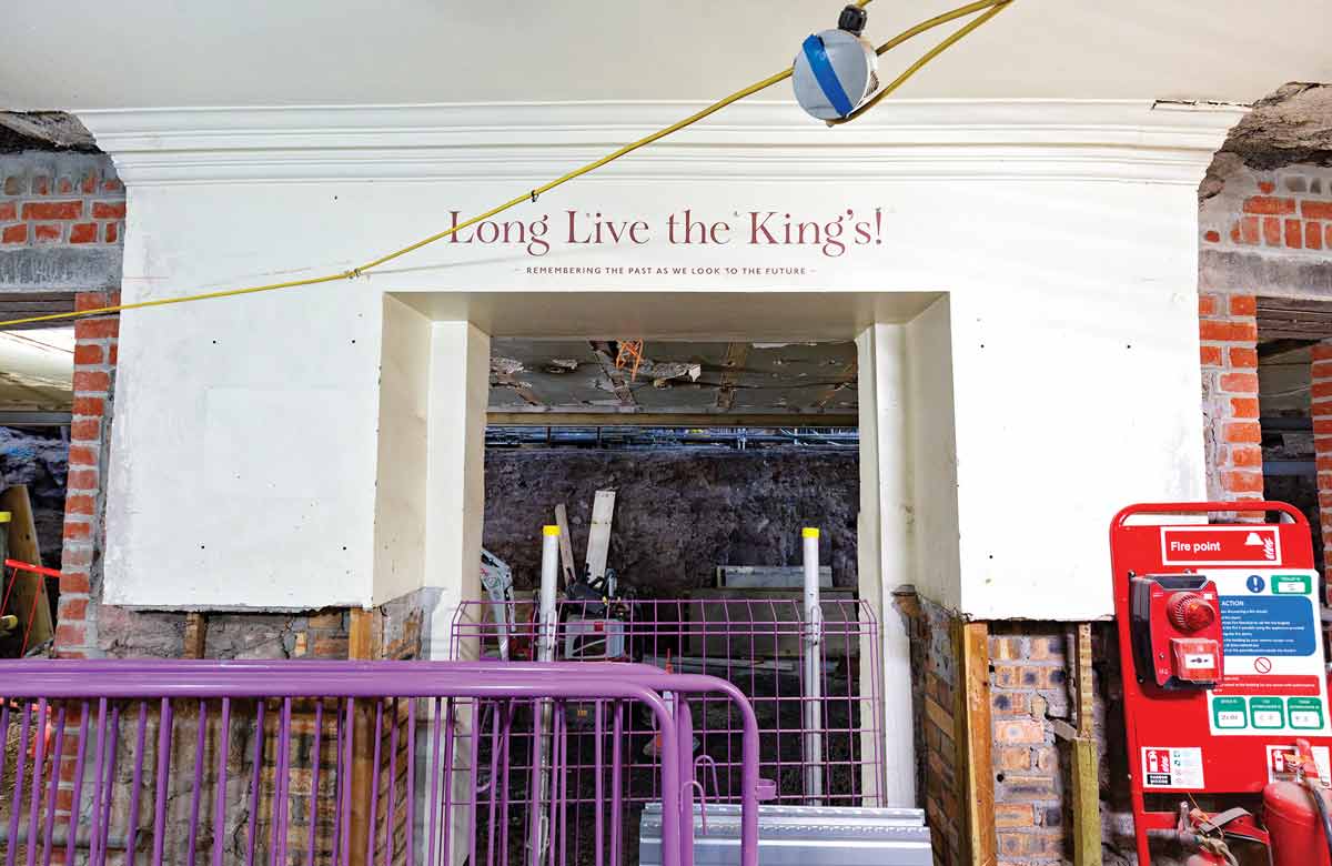 The redevelopment of Edinburgh’s King’s Theatre continues. Photo: Anneleen Lindsay