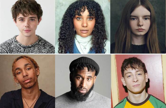 The Stage Debut Awards 2024 – a selection of winners (clockwise from top left): Jack Wolfe, Grace Hodgett Young, Ellie-May Sheridan, Louis McCartney, Daniel Bailey and Jeevan Braich