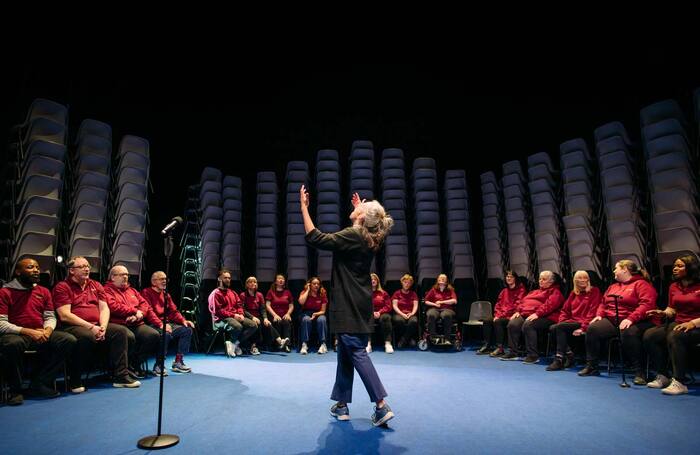 The cast of The Events at Cumbernauld Theatre at Lanternhouse. Photo: Mihaela Bodlovic