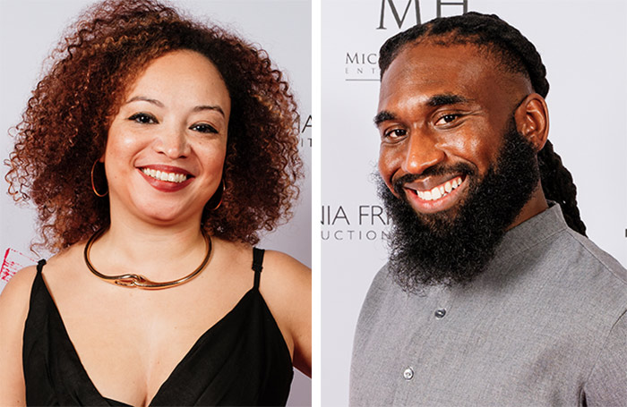 Lynette Linton and Daniel Bailey at The Stage Debut Awards. Photos: Alex Brenner