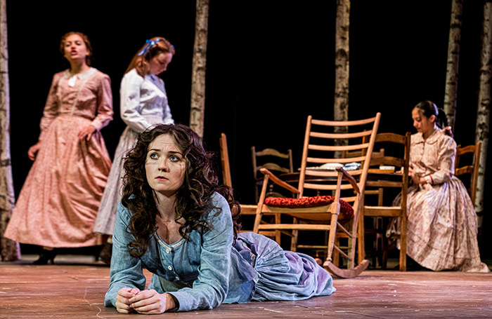 Ainy Medina, Laura Soper, Freya Parks and Helen Chong in Little Women at York Theatre Royal. Photo: Charlotte Graham