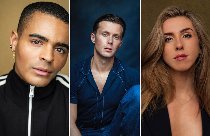 Layton Williams, Rob Houchen and Lauren Drew