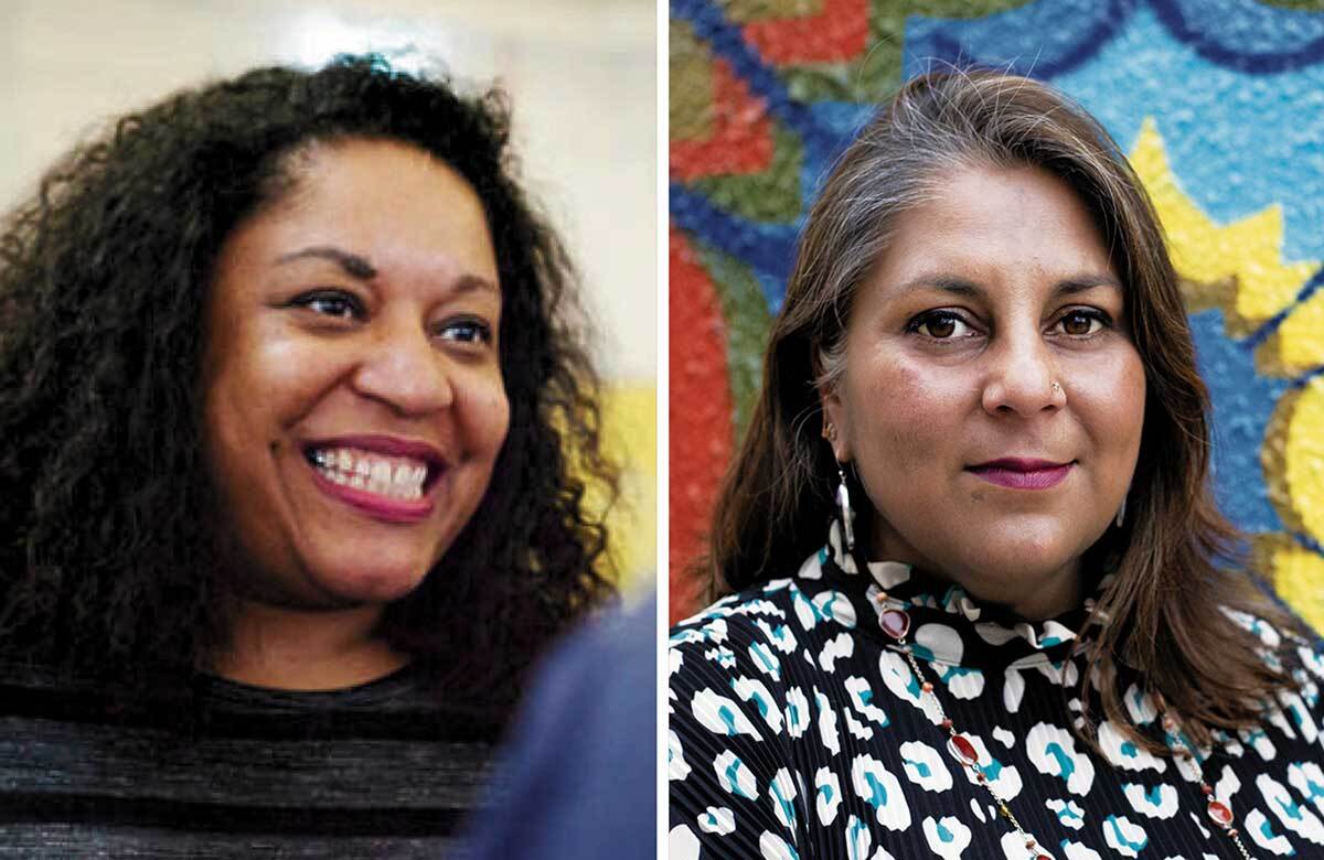 Talawa Theatre boss Carolyn Forsyth and Tamasha artistic director Pooja Ghai