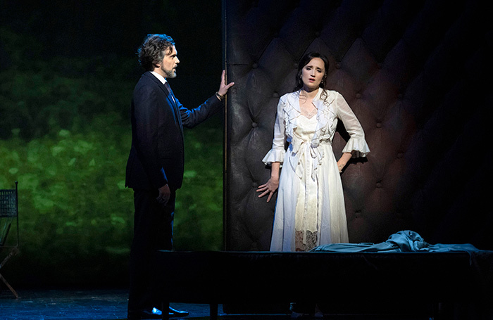 Christian Federici and Elisa Verzier in La Traviata at Glyndebourne, Lewes. Photo: Richard Hubert Smith